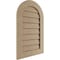 Ekena Millwork Timberthane Riverwood Round Top Faux Wood Non-Functional Gable Vent, Primed Tan, 32"W x 36"H GVURRT32X36DRWPR - alternate 2
